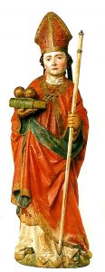 Meister des Imberger Altars (Zwischen 1479 und 1498 in Kempten tätig) | KA L 18 Hl. Nikolaus | Holz, gefasst